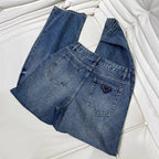 Straight Cut Denim Jeans